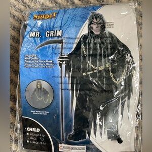 Grim Reaper Glow-in-the-Dark Kids Costume, L